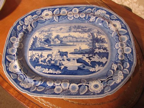 Blue and White Charger by John Meir, River Fishing  Pattern