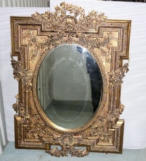 A Large Very Decorative Gilt Wall Mirror