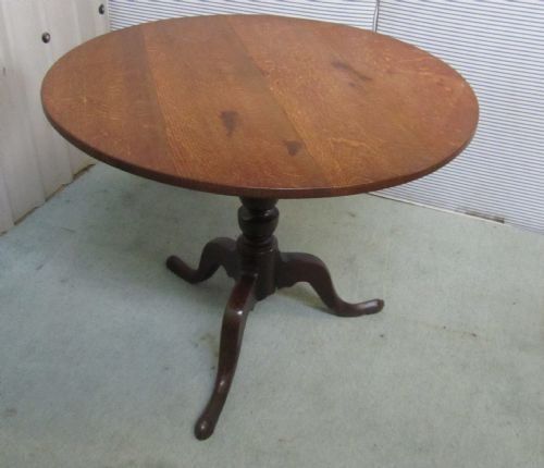 A Country Oak Tilt Top Table