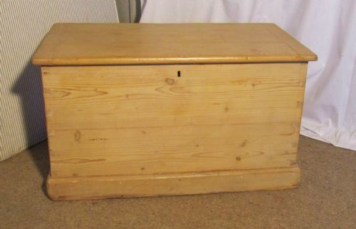A Large Victorian Pine Blanket Box or Coffee Table