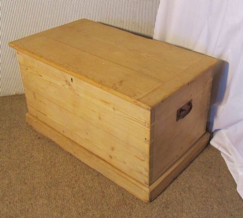 fig 1. A Large Victorian Pine Blanket Box or Coffee Table