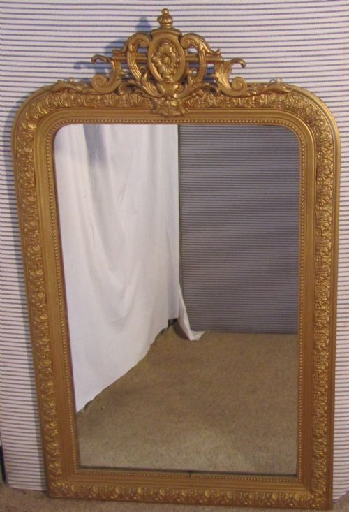 Large 19th Century French Gilt Wall Mirror