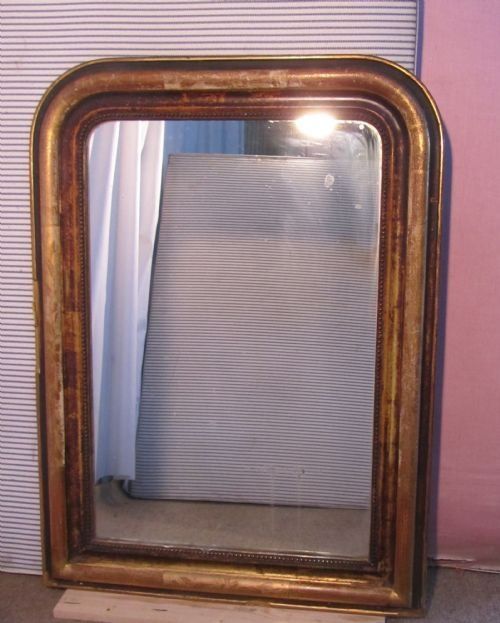 Large French 19th Century Louis Philippe Wall Mirror