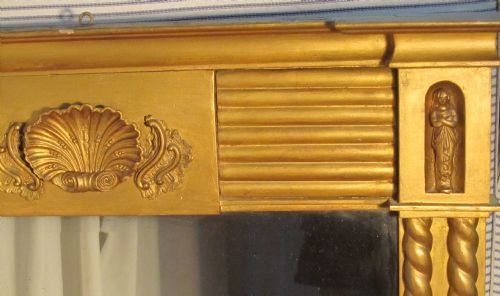 fig 1. Original Georgian Gilt Mirror or Over Mantle