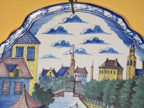 fig 1. Large Dutch Delft Wall Plaque