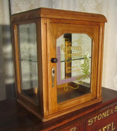 Rowntrees Glazed Sweet Shop Display Cabinet Shop Display