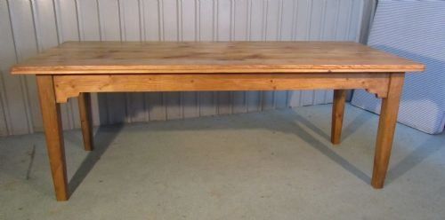 A Large Victorian Pine Kitchen Table