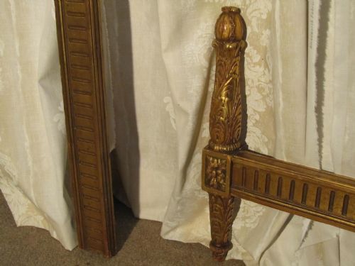 fig 1. French Carved Gold and Bergere Château Single Bed