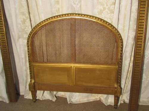 fig 2. French Carved Gold and Bergere Château Single Bed