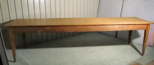 A Large French Pine Farmhouse Kitchen Table