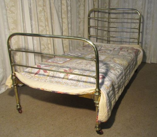 Pair of Victorian Brass Twin Single Beds