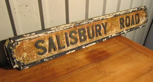 Salisbury Road
a Victorian Street Sign