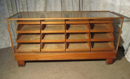 fig 1. Edwardian Haberdashery Shop Counter, Shop Display