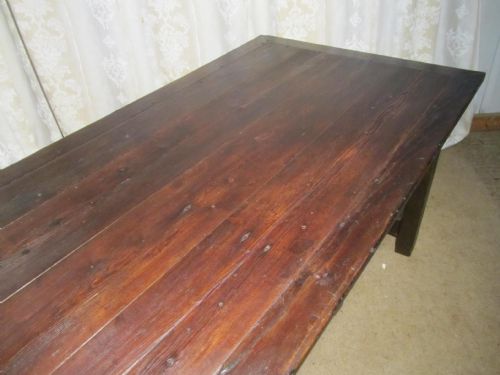 fig 2. Large Old French Rustic Farmhouse Table