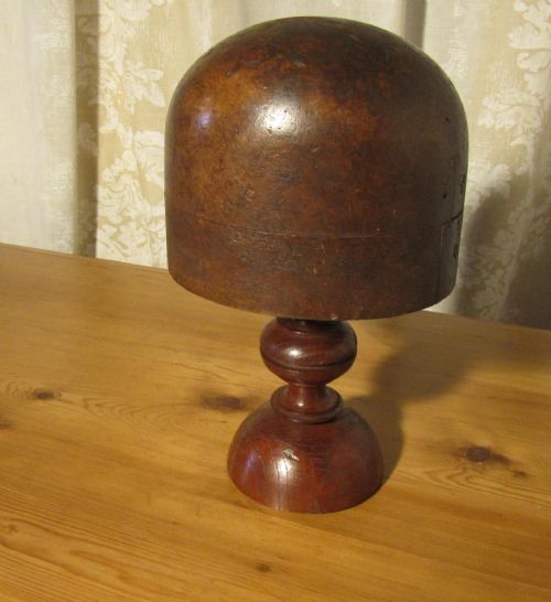 French Vintage 19th Century Hat Block Stand, Shop Display