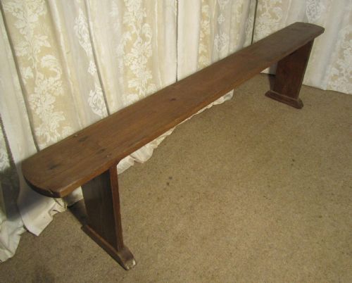 A Rustic French  Pine Farmhouse Kitchen Bench