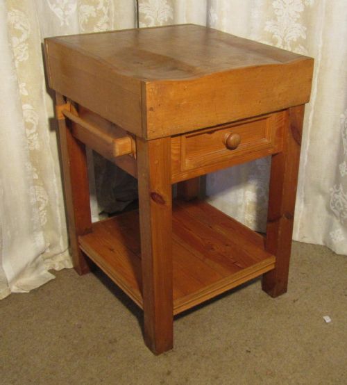 fig 1. A Good French Butchers Block Kitchen Chopping Block