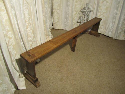 A Rustic French Pine Farmhouse Child’s Bench