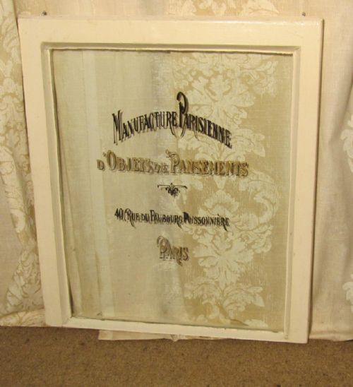 A French Sign Written Window Shop  Display