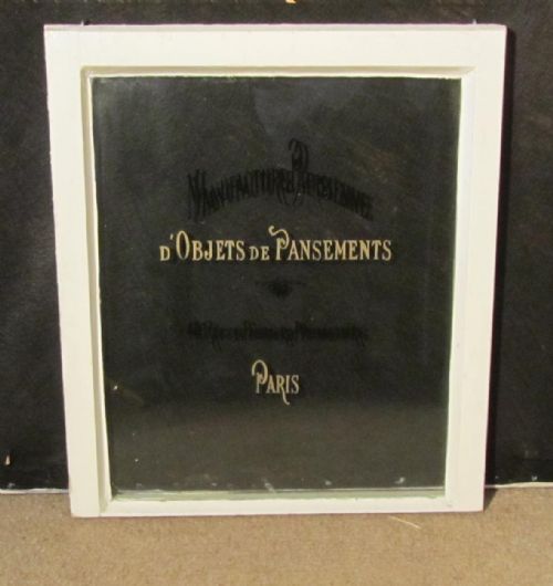 fig 1. A French Sign Written Window Shop Display