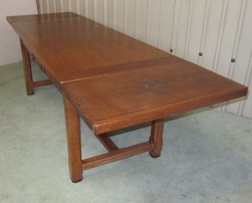 fig 2. Large French Extending Oak Dining Table