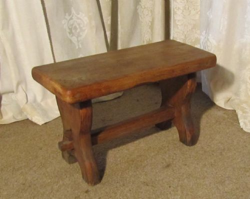 Victorian Elm Farmhouse Kitchen Stool