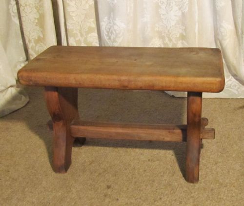 fig 1. Victorian Elm Farmhouse Kitchen Stool
