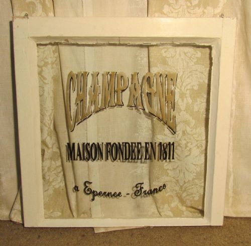 French Sign Written Window Shop  Display