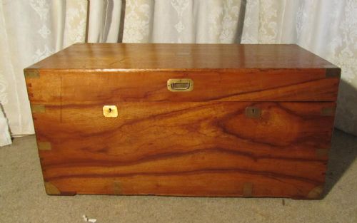 A Large Victorian Camphor Wood Chest