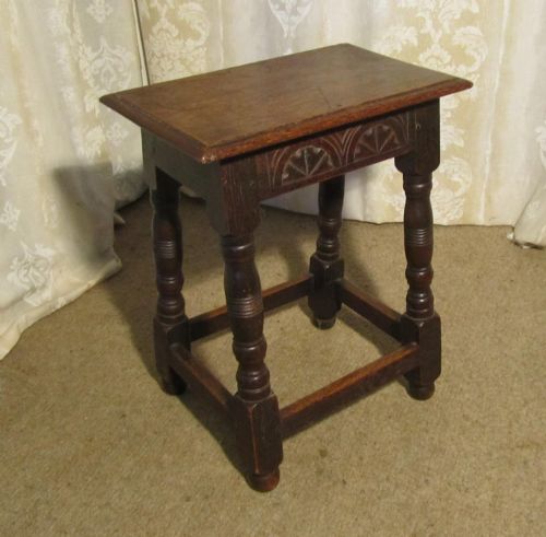 An Oak Joint Coffin Stool