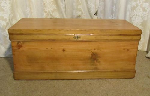 A Large Victorian Pine Blanket Box or Coffee Table