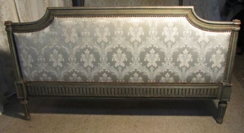 fig 2. French Upholstered King Size Double Bed, Shabby and Chic