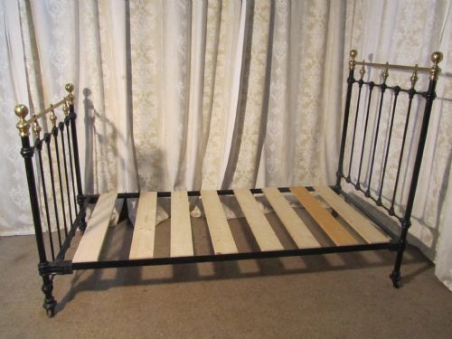 Victorian Brass and Iron Single Bed