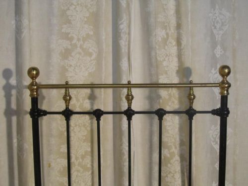 fig 1. Victorian Brass and Iron Single Bed