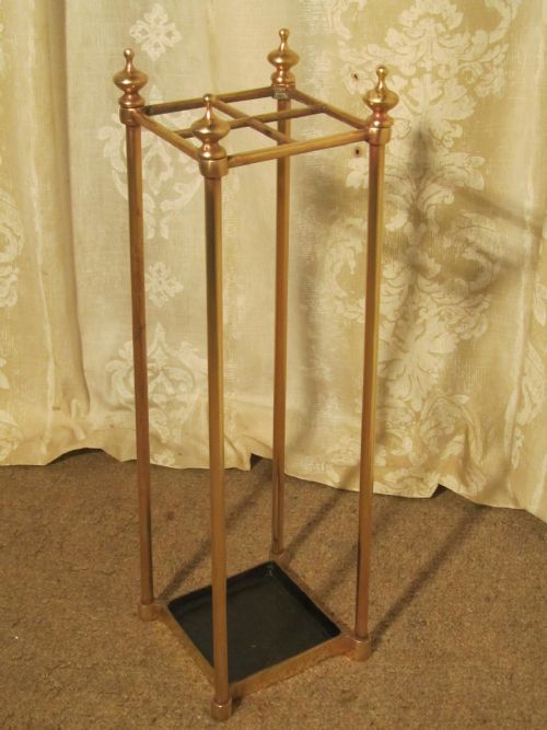 A Victorian Brass and Cast Walking Iron Stick Stand or Umbrella Stand