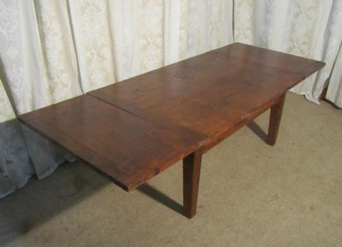 fig 2. Large French Rustic Farmhouse Extending Pine Coffee Table