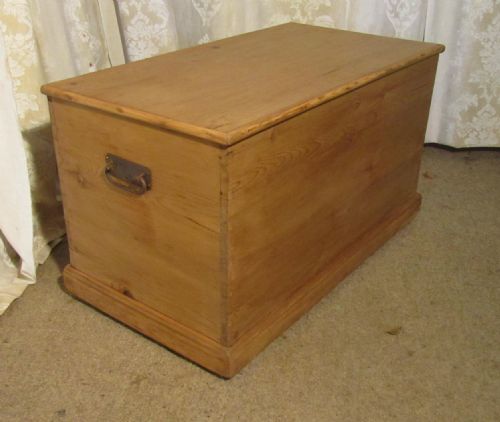 fig 1. Victorian Pine Coffer, Blanket Box or Coffee Table