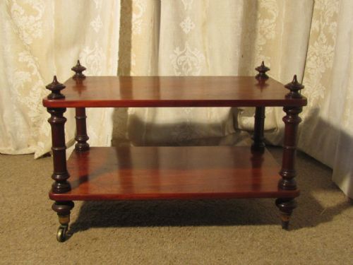 Victorian Mahogany Étagère, Canterbury, Coffee Table