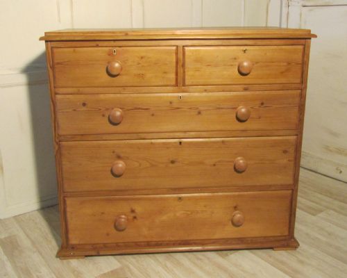 A Large Victorian Pine Chest of Drawers