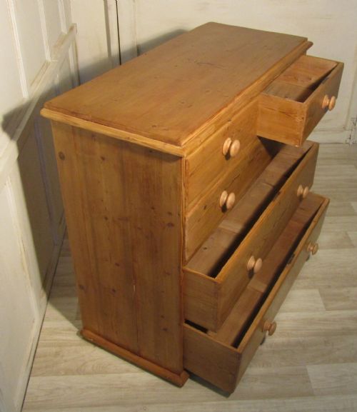 fig 2. A Large Victorian Pine Chest of Drawers