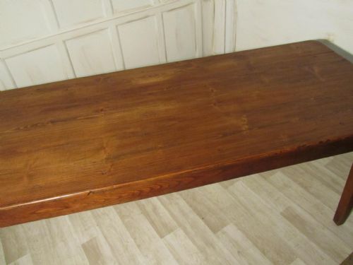 fig 2. A Large French Pine Farmhouse Kitchen Table
