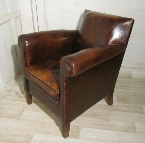 fig 1. Shabby Elegant French Art Deco Leather Club 