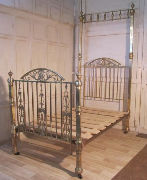 Spectacular Victorian Brass Small Double Bed