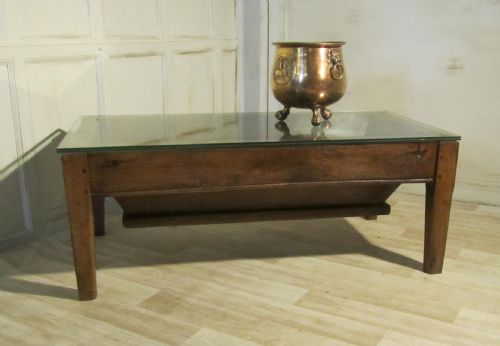 Original French Farmhouse Dough Bin, Quirky Coffee Table