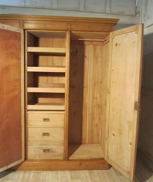fig 1. Victorian Pine Arts & Crafts Wardrobe Compactum