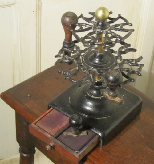 Victorian Brass and Iron Rubber Stamp Stand