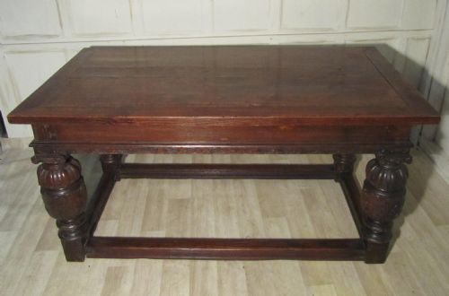 fig 2. An Elizabethan Oak Dining Table