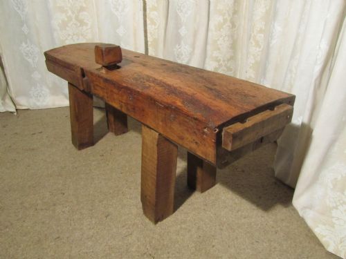 French Farmhouse Elm Pig Bench Quirky Coffee Table