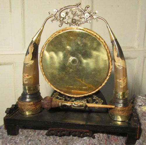 Chinese Chippendale Style Table Gong