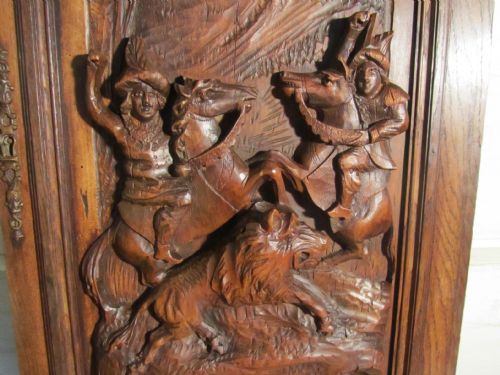fig 1. A Superbly Carved Oak Door Panel